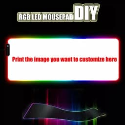 DIY Mouse Pad RGB Customized Desk Mat Mousepad Dropshipping Desk Gadgets Table Cushion Mouse Carpet Desktop Mat Setup PC Gamer