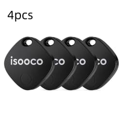 1/2/3/4pcs Isooco Mini Car Locator Anti-lost Wallet Keychain Smart Tag Bluetooth Tracker Key Item Finder Use Find My (IOS Only)