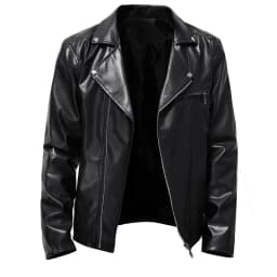 Spring Autumn Fashion Men Streetwear Black PU Leather Jacket Mens Zipper Hip Hop Coat Male Motorcycle Faux Leather Jackets