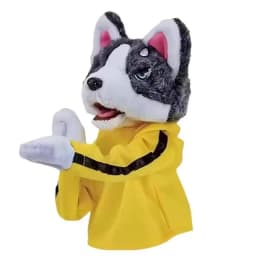 Kid Kung Fu Animal Toy Husky Glove Doll Game Plush Toy Boxer Hand Puppet Dog Action Interactive Toys Party Social Game