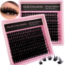 50D-160D 8D Luxury Fluffy DIY Cluster Lashes - 8-16mm Mixed Length Eyelash Extension 0.07mm Russian D Curl Thick And Reusable