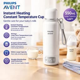 Avent Portable Bottle Warmer Travel Kettle 550ml 316L Stainless Steel 100C Boiling Constant Temperature Baby Formula Milk Warmer