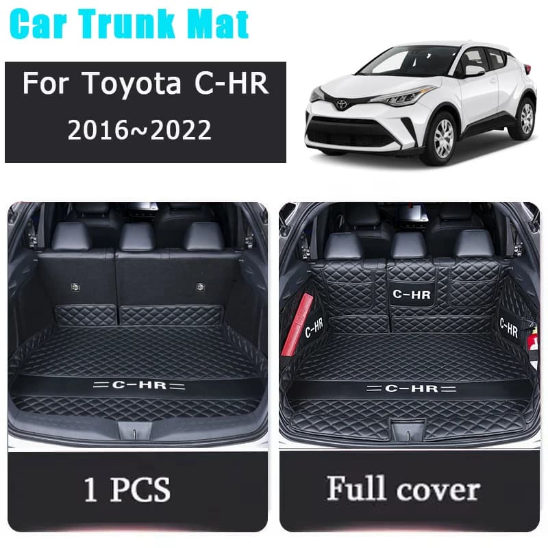 Car Trunk Mats For Toyota C-HR CHR IZOA AX10 AX50 2016-2022 Anti-dirty Cover Storage Pad Cargo Liner Carpet Rug Auto Accessories