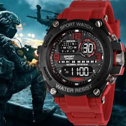 Luxury Electronic Watch for Man Outdoor Sports Men's Watches Stopwatch Waterproof Calendar LED Digital Sports Watch for Student