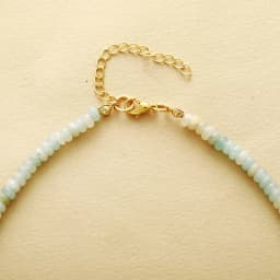 Trendy Minimalism Stones Amazonite Choker Necklace Designer Women Strand Collar Necklaces Boho Jewelry Bijoux