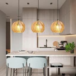 Modern Nordic Striped Glass Pendant Light for Kitchen Island Dining Bedroom Hanging Ceiling Lamp Home Decor Chandelier