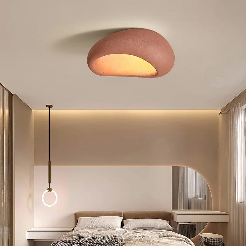 Japanese Wabi Sabi Style Ceiling Light for Bedrooms Living Rooms Study Rooms Simple Modern Cream Style Lighting Fixtures