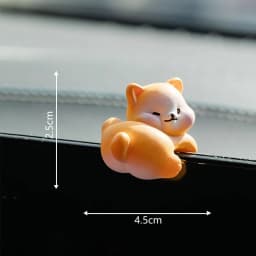 Cute Cartoon Small Animal Car Dashboard Accessories, Humorous Car Interior Ornaments and Screen Decorations