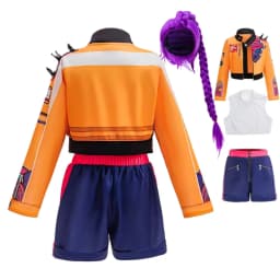 Girl 3D Print 3Pcs Role Play Dress up Popular Korean Music Performance Clothing Dance Costume Idol Singer Cosplay Team Uniform