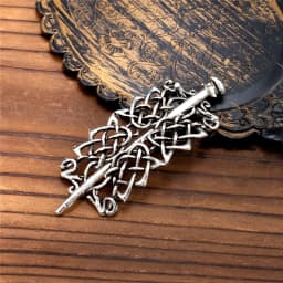 Retro Norse Runes Viking Celtic Knot Hair Clips & Barrettes Minimalist Witch Slide Stick Hairpin Accessories Women Pagan Jewelry
