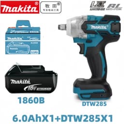 100% Genuine Makita 6Ah for Makita 18V Battery BL1860B BL1840 BL1830B BL1850B BL1850 BL1860 BL1815 Replacement Lithium Battery