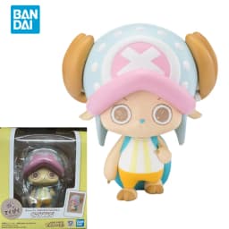 Bandai Genuine ONE PIECE Anime Figure Tekupiku Tony Tony Chopper Q Version Action Figure Toys for Kids Gift Collectible Model