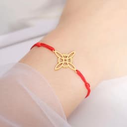 LIKGREAT Irish Witch Knot Bracelet for Women Men Celtics Knot Woven Rope Jewelry Stainless Steel Amulet Talisman Birthday Gift