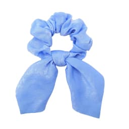 Women Silk Scrunchies Elastic Hair Ties Rabbit Ears Floral Leopard Print Hair Band Ponytail Hair Ropes Girls Accessories