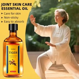3.38 Ounces Tiger Joint Skin Moisturizing Care Oil, Specifically Designed for Joint Skin, Focusing on Daily Joint Skin Care, with a Refreshing Texture That Is Easily Absorbed and Non-Sticky, Can Moisturize the Skin, Suitable for All Skin Types, Can Be Used as a Core Step in Daily Body Care, for Basic Joint Skin Care, Meeting the Daily Needs of Joint Skin Care, Suitable for the Elderly and Fitness Enthusiasts