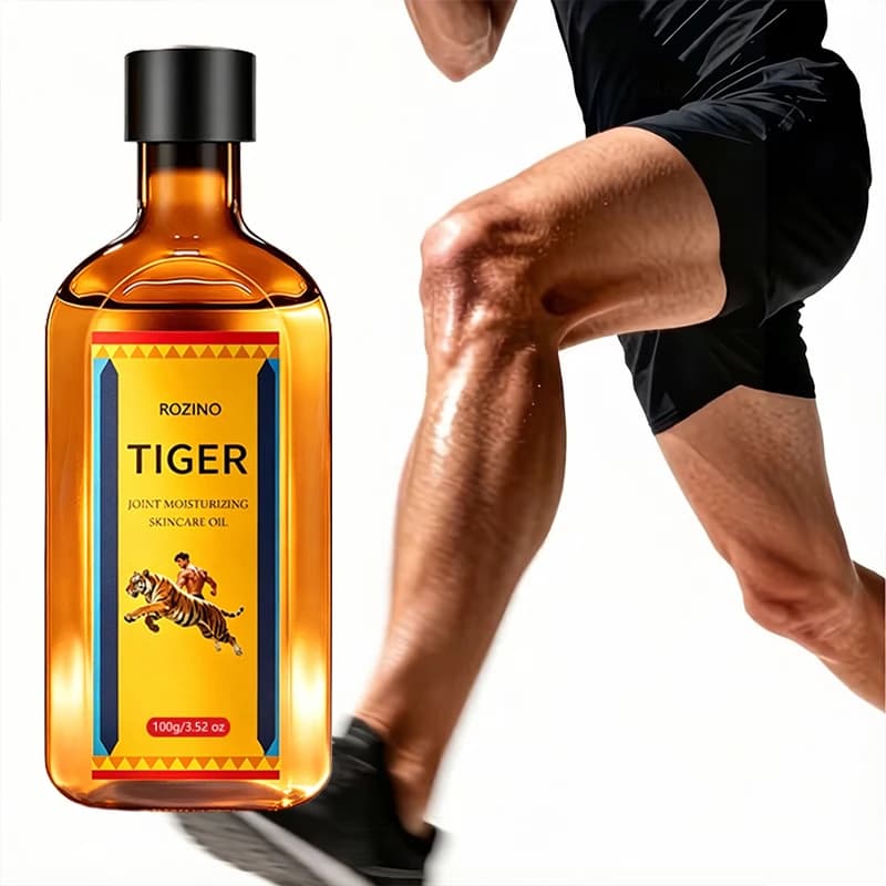 3.38 Ounces Tiger Joint Skin Moisturizing Care Oil, Specifically Designed for Joint Skin, Focusing on Daily Joint Skin Care, with a Refreshing Texture That Is Easily Absorbed and Non-Sticky, Can Moisturize the Skin, Suitable for All Skin Types, Can Be Used as a Core Step in Daily Body Care, for Basic Joint Skin Care, Meeting the Daily Needs of Joint Skin Care, Suitable for the Elderly and Fitness Enthusiasts