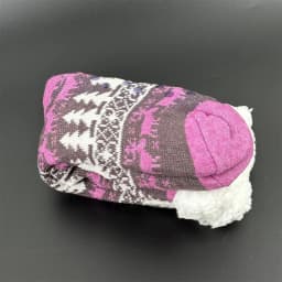 Fuzzy Fluffy Sock Women Winter Christmas Gift Warm Plush Non slip Home Sleeping Soft Female Floor Thermal Slipper Sock Snowflake