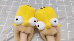 Simpson Plush Cotton Slippers Couple Warm Shoes Non-slip Soft Sole Winter Indoor Cozy for Men Women Cute Household Slippers Gift