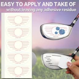 125/250P Golf Club Impact Tape Stickers Labels for Driver Woods Irons, Ball Hitting Recorder Training Aids for Swing Practice