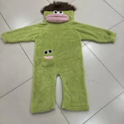 Big Mouthed Monster Jumpsuit Pajamas With Thick Velvet For Warmth Ugly And Cute Can Be Worn As An Outerwear Holiday Gift