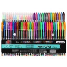 12/24Pcs Metallic Glitter Colors Gel Pens For School Office Adult Coloring Book Journals Drawing Art Markers Promotion Pen