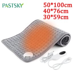 Microplush Electric Heating Pad Winter Warmer Washable Blanket for Abdomen Waist Back Thermal Mat Back Brace Support