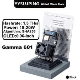 YYSLUPING Bitcoin Miner Gamma 601 1-1.5TH/s ASIC Bitcoin Miner SHA-256 Low Noise 35dB Wifi Open-Source Solo Crypto Mining Device