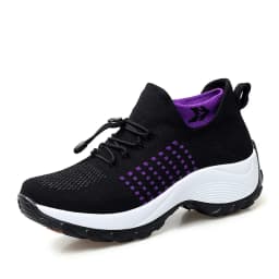 Outdoor Women Walking Sneakers Fashion Jogging Sock Shoes Youth Girls Trainers Breathable Ladies Platform Non-Slip Light Loafers