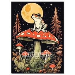 5D Diamond Painting Kit Mushroom Butterfly Art Picture Mosaic Gem Cross Stitch Home Living Room Decorative Painting Gift