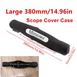 MIZUGIWA Riflescope Neoprene Protect Scope Cover Bag Gun Rifle Hunting Gun Accessories Camo & Black Color Riflescope Camouflage
