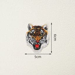 Exquisite Embroidered Animal Iron On Patch Elk Zebra Goat Embroidered Badge DIY Clothes and Bags Fashion Decoration Accessories
