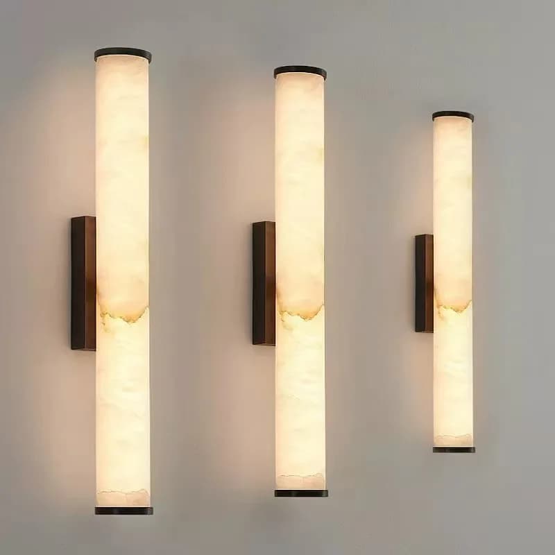 Modern Copper and Black Wall Lamp Faux Marble Wall Light for Entryway Bedroom Dining Room Hallway Home Decor Lighting