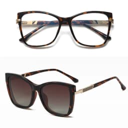 VICKY Fashion New Design TR90 Polarized Magnetic Clip-on Sunglasses Men and Women Polarized Sunglasses Optical Myopia Glasses