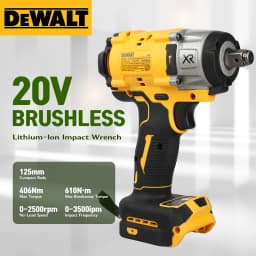 DEWALT DCF922 20V Compact Impact Wrench Brushless Motor Professional Tool For Truck Repair And Assembly