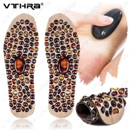 Feet Massage Insoles Soft Rubber Cobblestone Foot Reflexology Therapy Acupressure Pad Improve Blood Circulation Unisex Foot Sole
