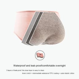 3PCS Cotton Menstrual Panties Leak Proof Breathable Cartoon cat Panties Woman Women Girls Physiological Pants Women's Intimates