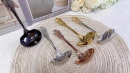 2/3/4/5/6 Pieces Gravy Ladle 6.3in Gorgeous 1 oz. Mirror Gold 18/10 Stainless Steel Gravy Sauce Soup Ladle Spoon for Stirring