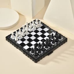 Chess Set Mini Magnetic Folding Magnetic Plastic Chessboard Board Game Portable Kid Toy Strategy Games Chess for Boys and Girls