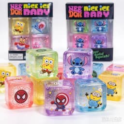 4Pcs NeeDoh Nice Ice Baby Ice Cube Squishy Toy, Slow Rebound Anti-Anxiety Sensory Fidget Toy, Stress Relief Gift for Kids Adults