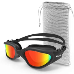 Polarized Swimming Goggles for Adult Anti-Fog UV Protection Lens Men Women Waterproof Adjustable Silicone Swim Glasses Adults