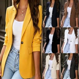 Women's 2026 New Blazer – Slim Fit Short Design Jacket, Office Casual Workwear for Petite