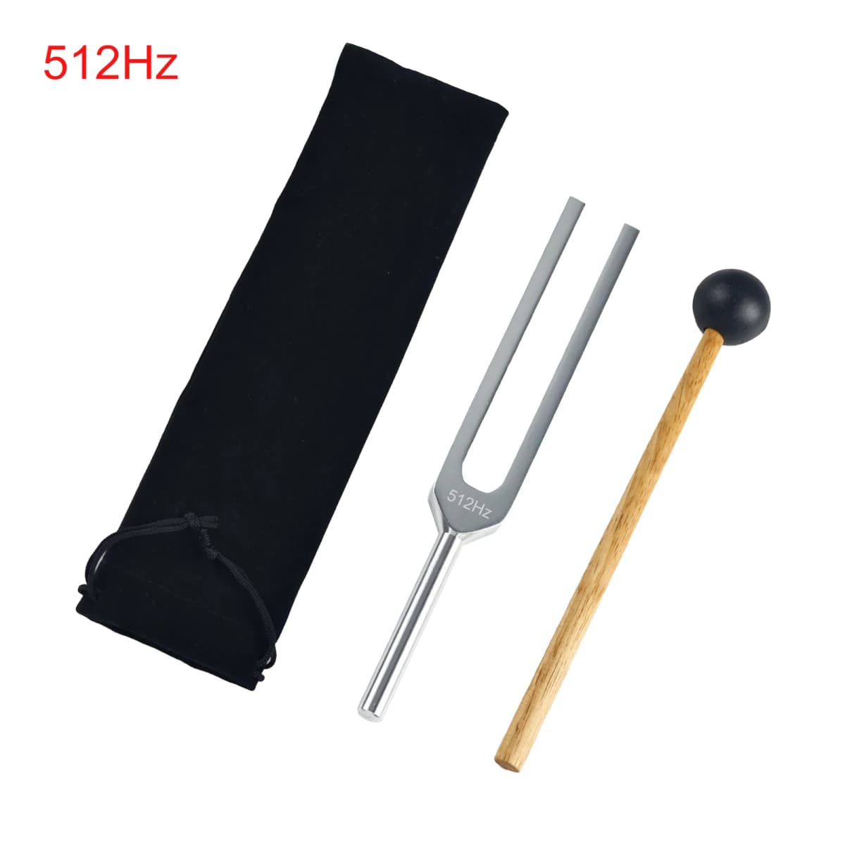 Miwayer 512Hz Tuning Fork, Solfeggio Vibration Therapy Tool for Deep Calming, Body Pain Relief, Chakra Balance & Energy Restorat