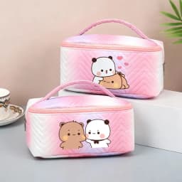 Yier Bear Panda Makeup Bag Bubu Dudu Waterproof Cosmetic Bags Tourist Portable Toiletries Bag Women Cosmetics Storage Pouch Gift