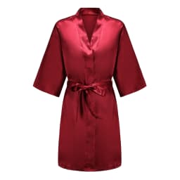 Burgundy Women Bathrobe Gold Letter Bride Bridesmaid Mother Maid of Honor Get Ready Bridal Party Robes Gifts Dressing Gown