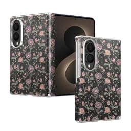Fashionable Magnetic Floral PC Phone Case for Samsung Z Fold 8 Wide Shockproof for Magsafe Dual Axis Protection Slim fit Cover