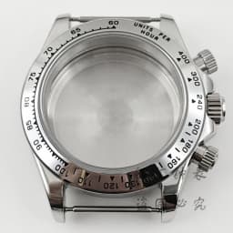VK63 40mm Daytona Black Bezel Presidential Bracelet Watch Case Sapphire Glass Watch Accessories for VK63 VK64 Quartz Movement