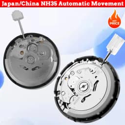 Japan/China NH35 Automatic Mechanical Movement High Accuracy 24 Jewels Mod Watch Replacement Genuine NH35A Date at 3:00