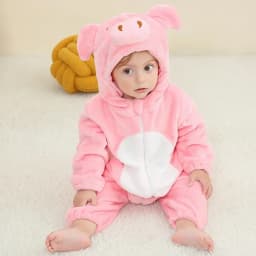 Baby Rompers Winter Kigurumi Lion Costume For Girls Boys Toddler Animal Jumpsuit Infant Clothes Pyjamas Kids Overalls Ropa Bebes