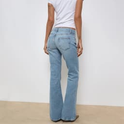 Fashion Womens Jeans Bottom Low Waist Zipper Button Solid Trousers with Pockets for Daily Casual Streetwear