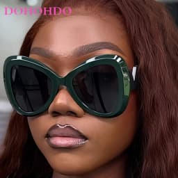 2025 New Fashion Big Frame Cat's Eye Butterfly Women Sunglasses Luxury Designer Men Sunglass Outdoor Travel Eyewear Female UV400